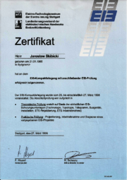EIB-Kompaktlehrgang mit anschließender EIB-Prüfung