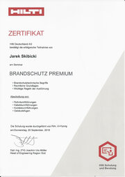 Jarek Skibicki, Brandschutzseminar